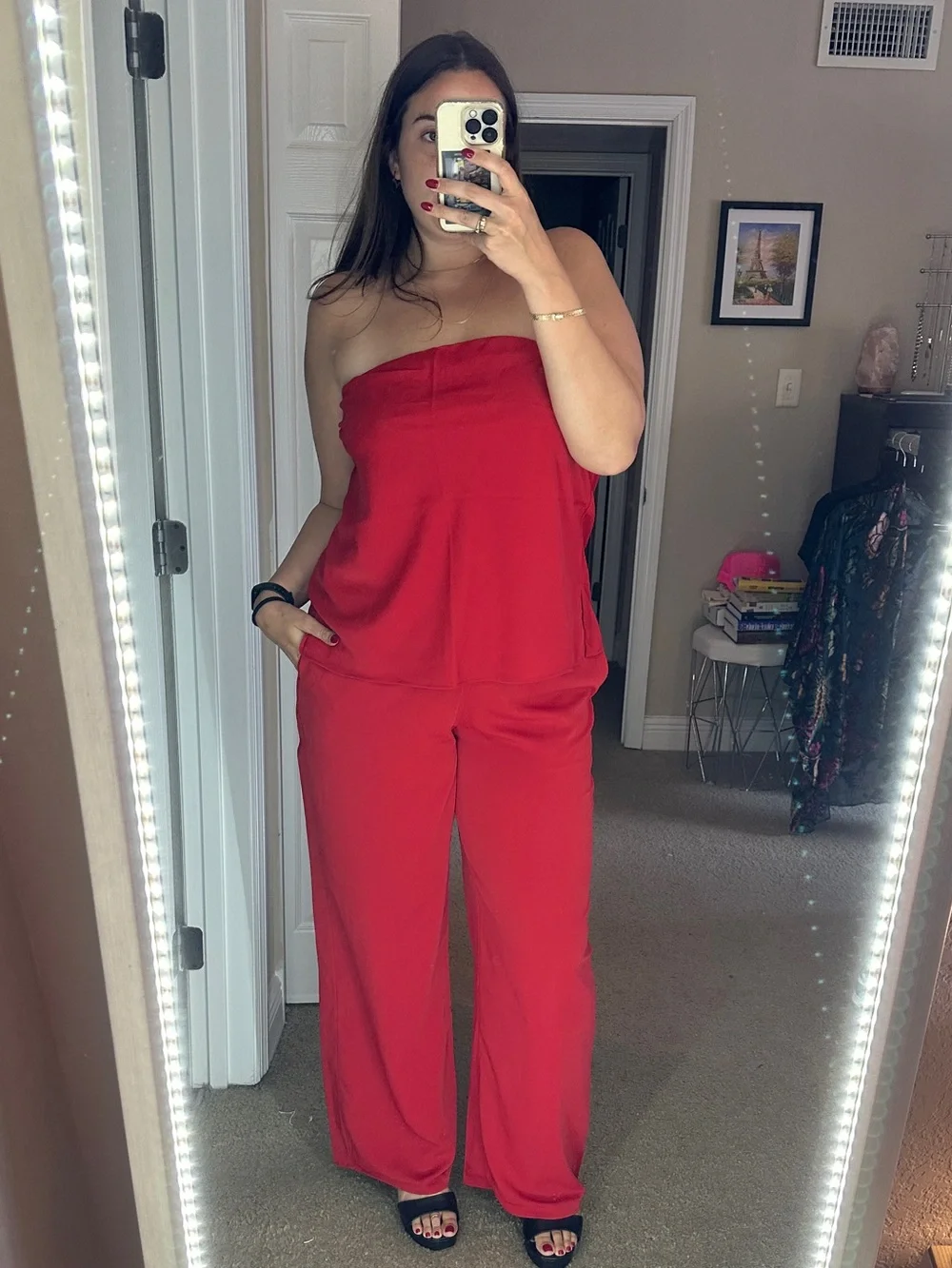 Abercrombie & Fitch bright red